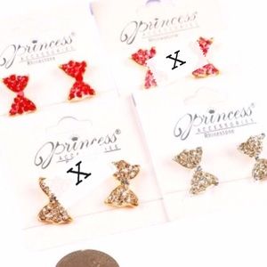 Rhinestones Bow Earring